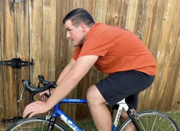 Incorrect cycling form