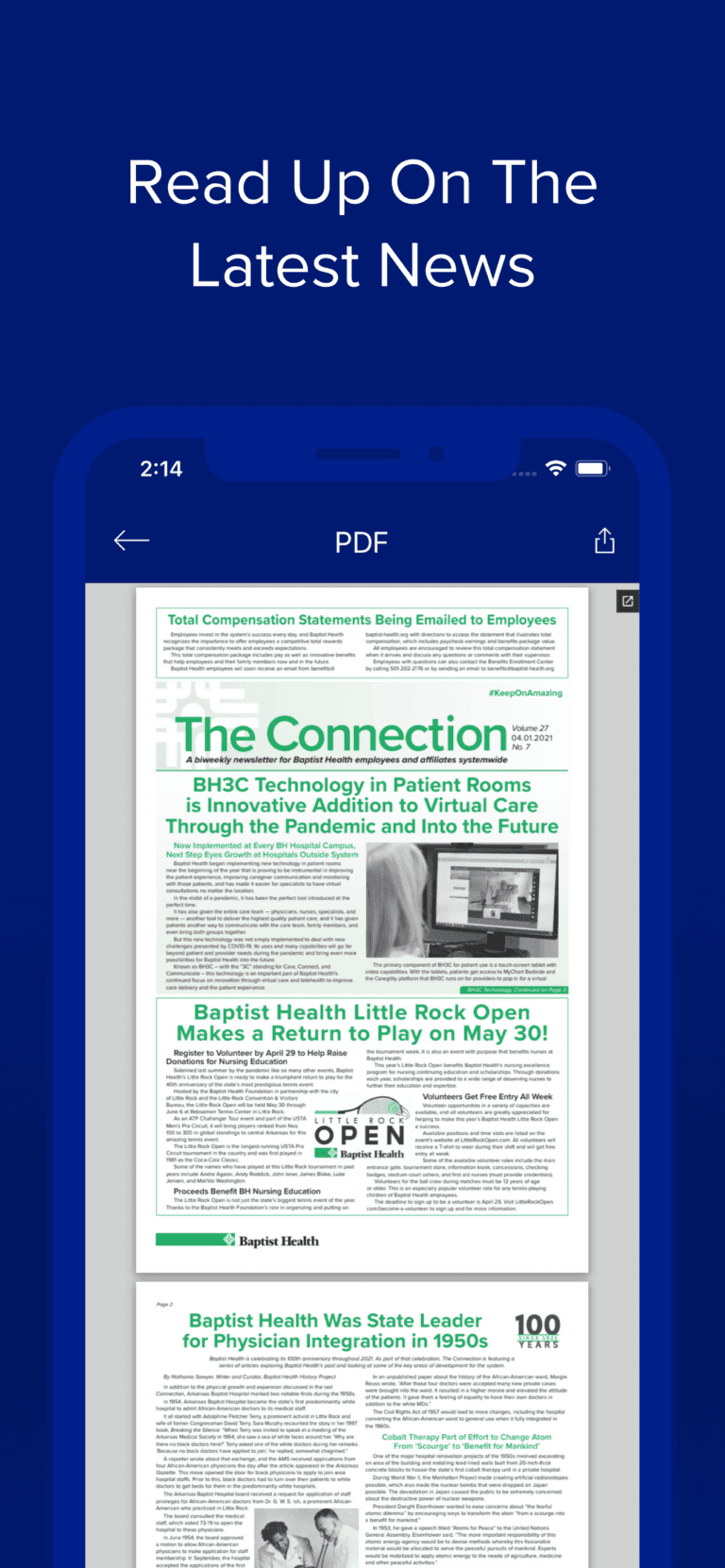 App Screenshot - Read Up On The Latest News